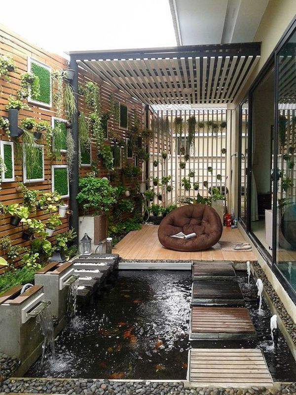 Mẫu hồ koi sân vườn nhà phố đẹp
